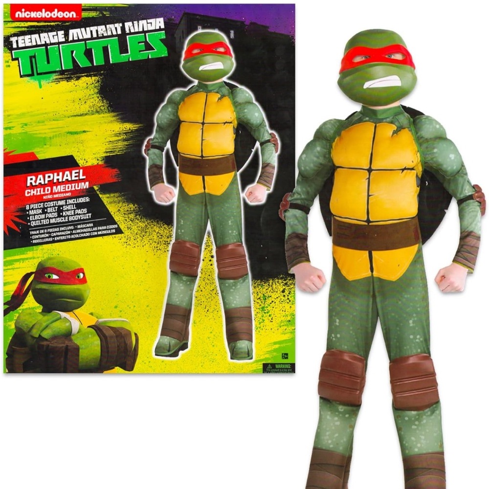 Official Teenage Mutant Ninja Turtles Halloween costume Raphael Large 12-14